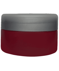 Pote de 90g Vermelho com Tampa Prata