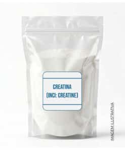 Creatina para cremes faciais e produtos capilares