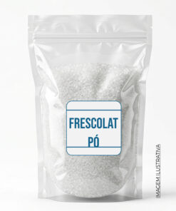 Pó cristalino de Frescolat em Pó INCI Menthyl Lactate, ativo de refrescância para formulações cosméticas profissionais.